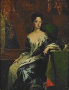 david von krafft Portrait of Princess Hedvig Sofia of Sweden, Duchess of Holstein-Gottorp oil painting on canvas